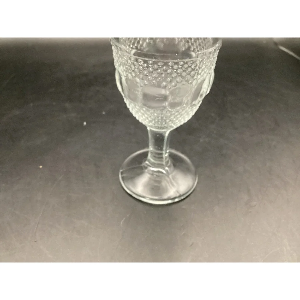 Antique Set Of 5 EAPG Gillander Glass Dewdrop Cordial Glasses-3.75